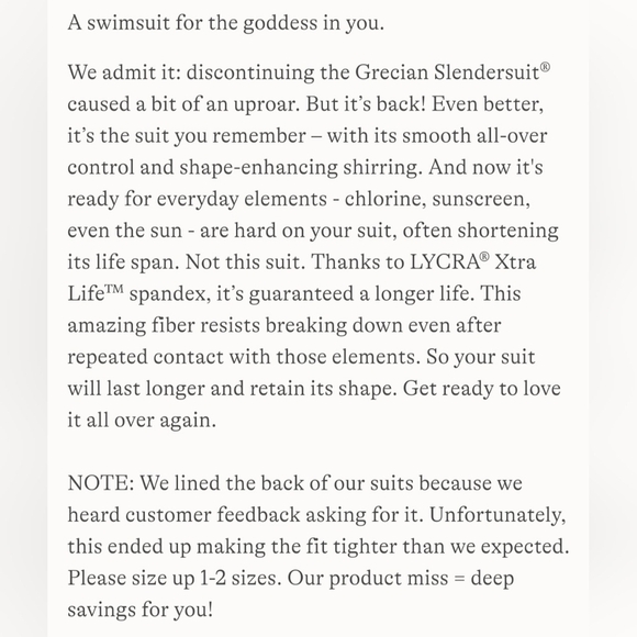 Lands' End Slendersuit Grecian Low Leg One Piece Swimsuit Blackberry 517227 - Picture 15 of 16